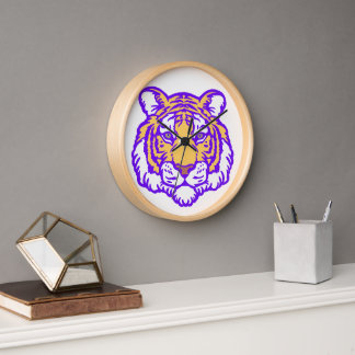 Gift for Him or Her Louisiana Tigers Wall Clock 