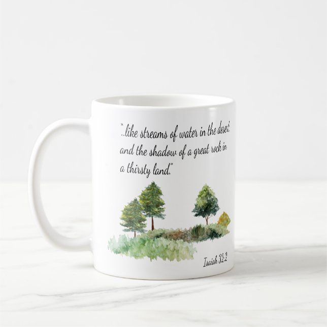 Gift for JW elders personalised name  isaiah 32:2 Coffee Mug (Left)
