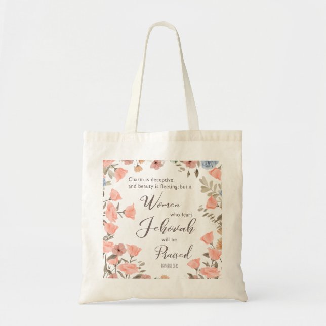 Gift for JW Elders Wife Square Paper Coaster Gift  Tote Bag (Front)