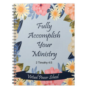 Gift for JW Pioneer: Fully accomplish ministry Notebook