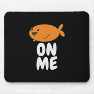 Gift For Kids Fish On Me Tee Uni-kids Black Cartoo Mouse Mat