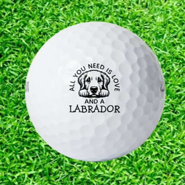 Gift for Labrador Lovers Golf Balls (Delight Labrador lovers with unique golf balls featuring adorable Lab designs. Perfect gift for pet )