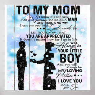 Gift For Mama   To My Mother Best Gift Poster