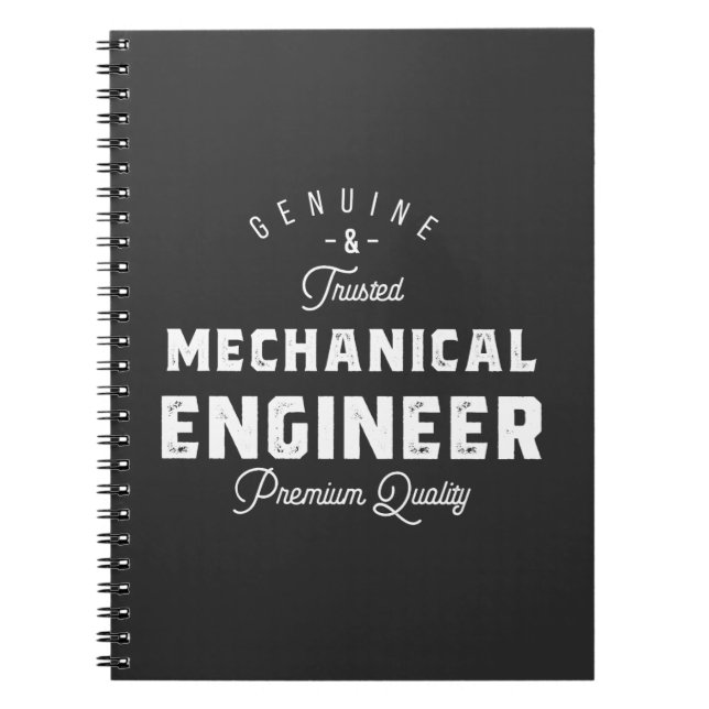 Gift for Mechanical Engineer Notebook (Front)