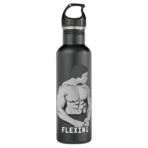 Gift For Men Arnold Flexing  Fitness Bodybuilding  710 Ml Water Bottle