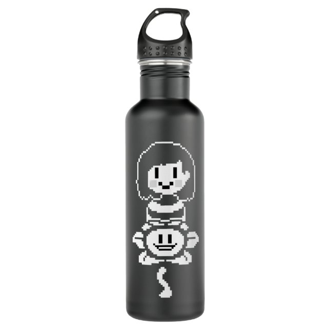 Gift For Men Frisk Undertale Vintage Retro 710 Ml Water Bottle (Front)