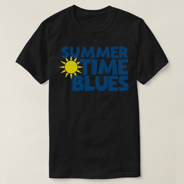 Gift For Men Summertime Blues Eddie Cochran Quote  T-Shirt (Design Front)