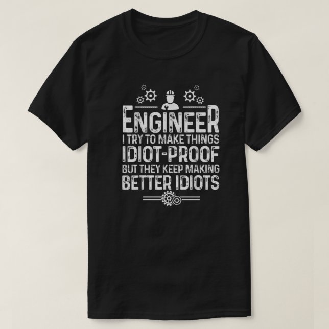 Gift For Men Women Cool Engineering Mechanic T-Shi T-Shirt (Design Front)