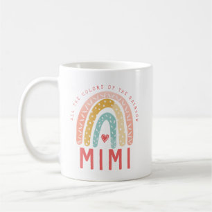 Gift For Mimi   All The Colours of The Rainbow Coffee Mug