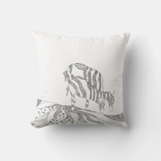 gift for mom abstract stick figure throw pill cushion
