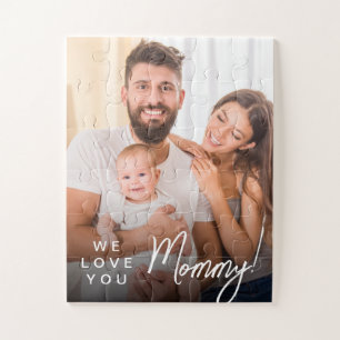 Gift for mom Idea Personalized Mommy photo Jigsaw Puzzle