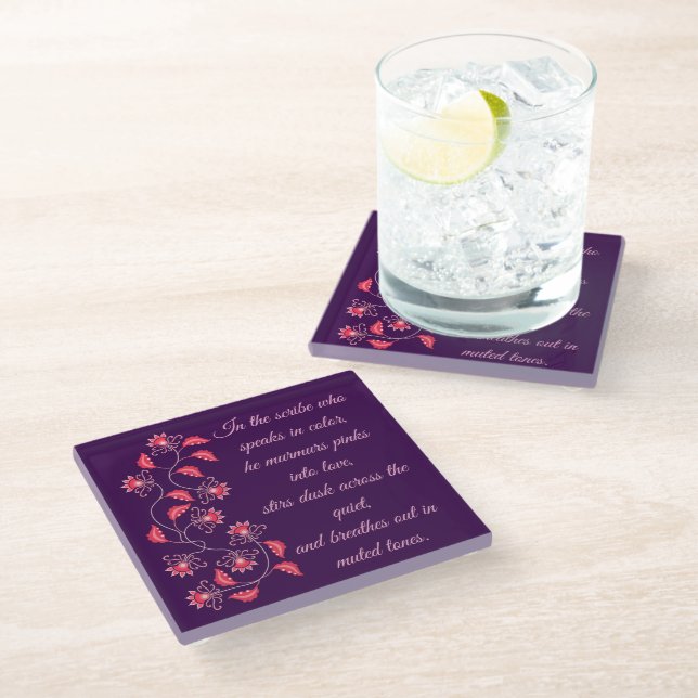 GIFT FOR MOM, SISTER, DAUGHTER, FRIEND, GIRLFRIEND GLASS COASTER (Angled)