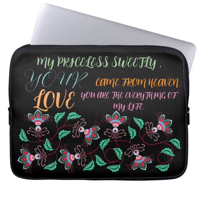 GIFT FOR MOM, SISTER, DAUGHTER, FRIEND, GIRLFRIEND LAPTOP SLEEVE (Front)