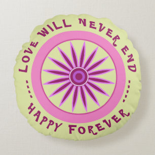 GIFT FOR MOM, SISTER, DAUGHTER, FRIEND ROUND CUSHION