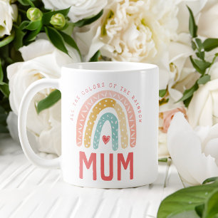 Gift For Mum | All The Colours of The Rainbow Coffee Mug