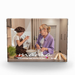 Gift For Mum | Custom Personalised Mother's Day Photo Block