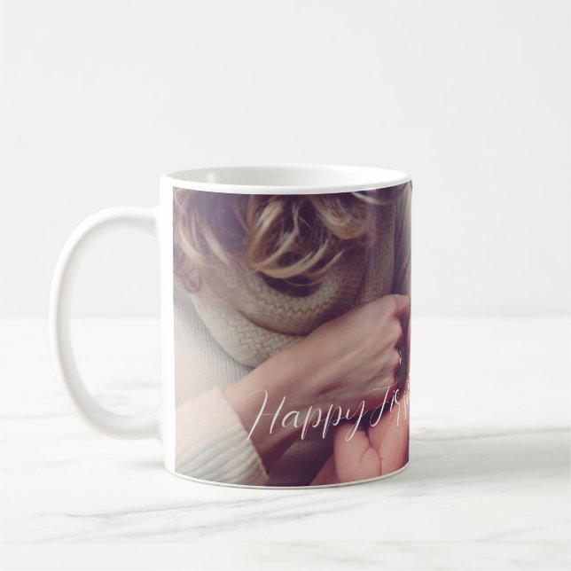 Gift For Mum First Mother's Day Modern Photo   Coffee Mug (Left)