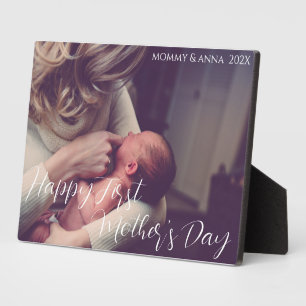 Gift For Mum First Mother's Day Photo Keepsake  Plaque