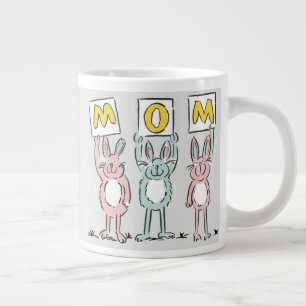 Gift for Mum Fun Rabbits Design Large Coffee Mug