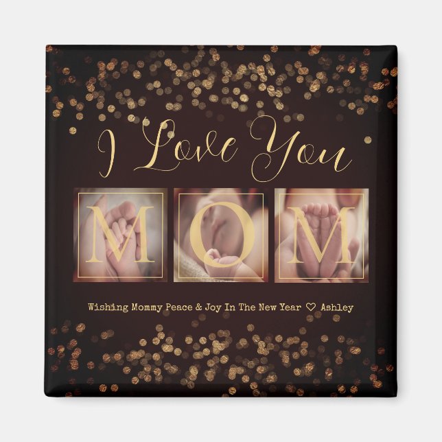 Gift for Mum Happy New Year Magnet (Front)