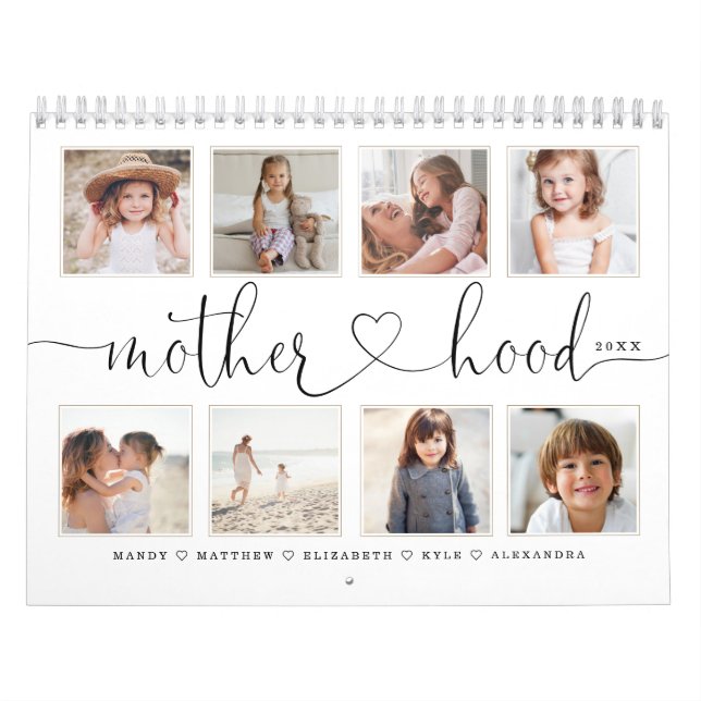 Gift for Mum | Motherhood Family Photo Memories Calendar (Cover)