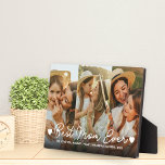 Gift for Mum Mother's Day 3 Photo Best Mum Ever Plaque<br><div class="desc">Best Mum Ever 3 Photo Collage Mothers Day Hearts Photo Plaque.</div>