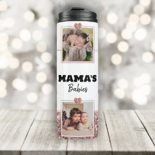 Gift For Mum Mother's Day Photo Rose Gold Custom Thermal Tumbler