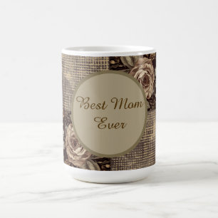 Gift For Mum, Vintage,Best Mum Ever,Beautiful Rose Coffee Mug