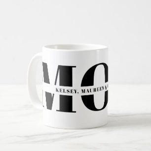 Gift for Mum with Children Names Coffee Mug