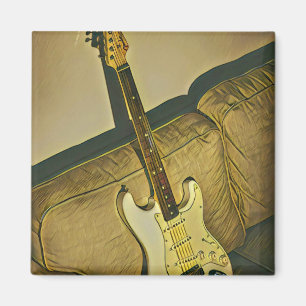 Gift for music teacher guitarist bassist magnet