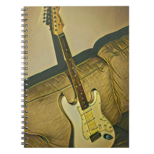 Gift for music teacher guitarist bassist notebook
