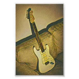 Gift for music teacher guitarist bassist photo print