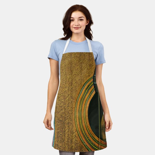 Gift for musician guitarist apron (Worn)