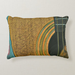 Gift for musician guitarist decorative cushion