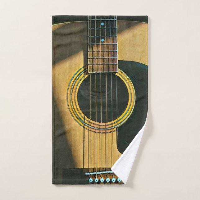 Gift for musician guitarist hand towel (Hand Towel)