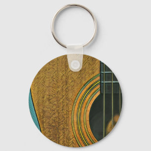 Gift for musician guitarist key ring