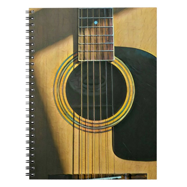 Gift for musician guitarist notebook (Front)