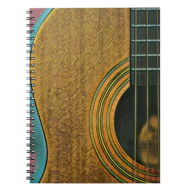 Gift for musician guitarist notebook (Front)