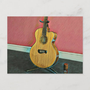 Gift for musician guitarist postcard