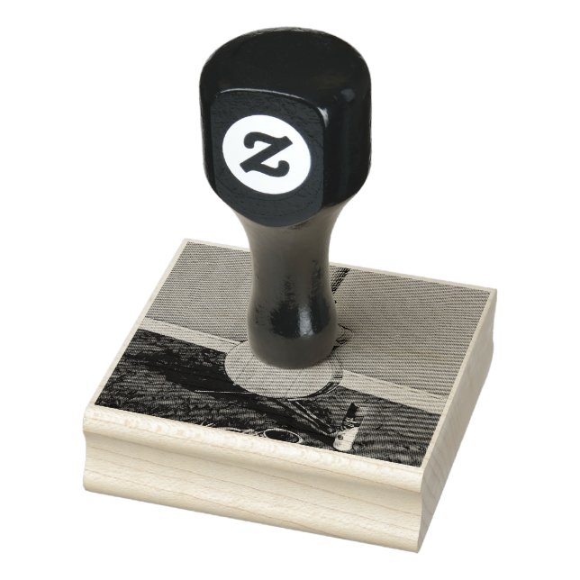 Gift for musician guitarist rubber stamp (Stamp)