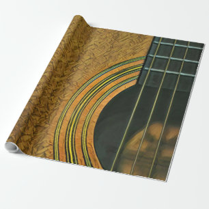 Gift for musician guitarist wrapping paper