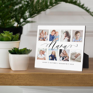 Gift for Nana   Grandchildren Photo Collage Plaque