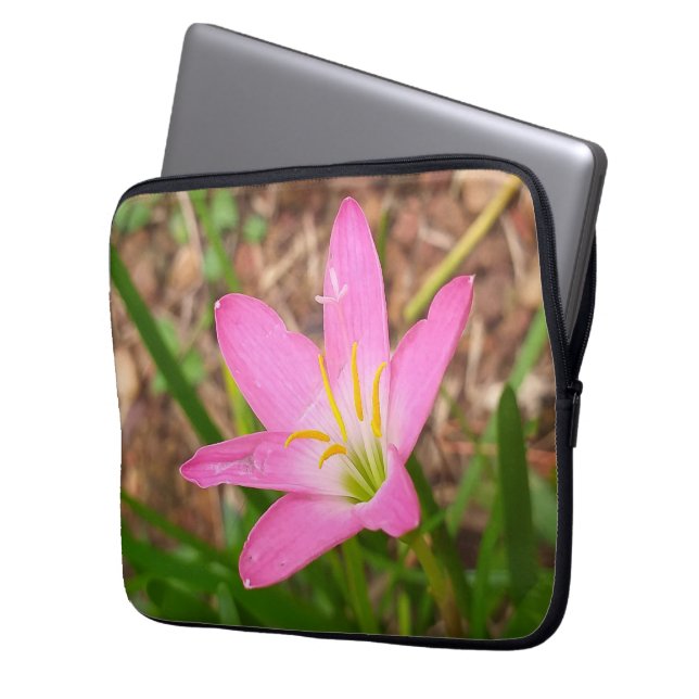 GIFT FOR NATURE LOVER WITH FLOWER LAPTOP SLEEVE (Front Left)