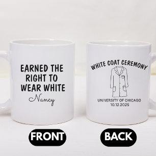 Gift For New Doctor, Personalised White Coat  Coffee Mug