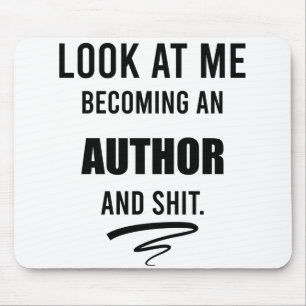 Gift For New Writer Funny Author School Graduation Mouse Mat
