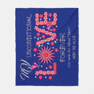 GIFT FOR NEW YEAR, BIRTHDAY, VALENTINE, WEDDING FLEECE BLANKET