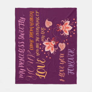 GIFT FOR NEW YEAR, BIRTHDAY, VALENTINE, WEDDING FLEECE BLANKET