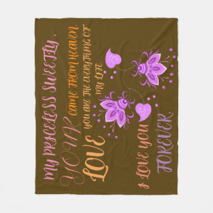 GIFT FOR NEW YEAR, BIRTHDAY, VALENTINE, WEDDING FLEECE BLANKET