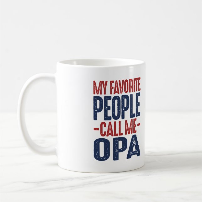 Gift for Opa Coffee Mug (Left)