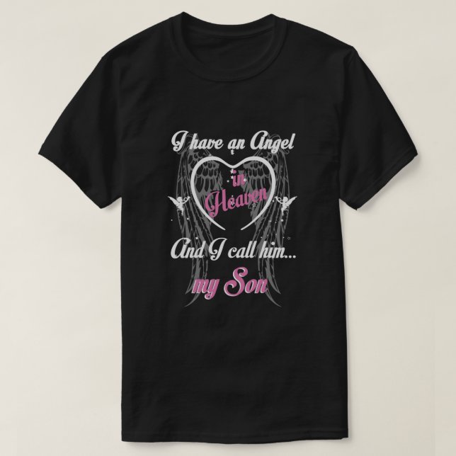 Gift For Parents Loss Son In Memorial My Son Guard T-Shirt (Design Front)